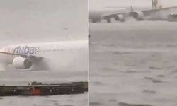 Dubai'yi sel vurdu! Uçaklar yüzdü