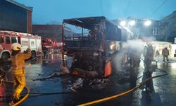 Peş peşe yolcu otobüsleri yandı