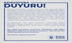 Bursa Büyükşehir Belediyesi'nden 'Kur'an Kursları Kapatılıyor' İddialarına Yalanlama