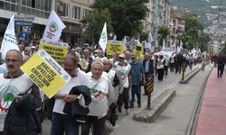Emekliler Bursa'da yürüyüş düzenledi