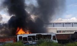 İnegöl Organize Sanayi Bölgesi'nde Korkutan Yangın