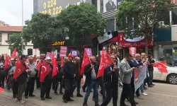 İnegöl'de 1 Mayıs İşçi Bayramı Yürüyüşü