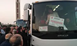 İnegöl'de Hacı adayları dualarla uğurlandı.