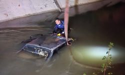 14 Yaşındaki Çocuğun Kullandığı Araç Sulama Kanalına Düştü!