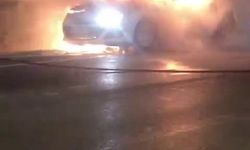 Bursa'da Seyir Halindeki Otomobil Alevlere Teslim Oldu!