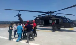 İnegöl'de helikopterli kurtarma operasyonu! off-road tutkunu 2 yaralı kurtarıldı