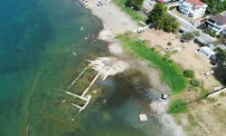 İznik Gölü’ndeki bazilika, kuralıktan dolayı gün yüzüne çıktı