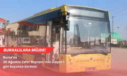 Bursalılara Müjde! Bursa'da 30 Ağustos Zafer Bayramı’nda ulaşım 1 gün boyunca ücretsiz