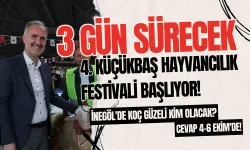 İnegöl'de 3 Gün Sürecek 4. Küçükbaş Hayvancılık Festivali Başlıyor! İnegöl'de Koç Güzeli Kim Olacak? Cevap 4-6 Ekim'de!