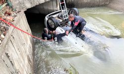 Erzurum’da otomobil su kanalına uçtu: 2 ölü, 1 yaralı