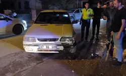 İnegöl'de otomobil ile motosiklet çarpıştı