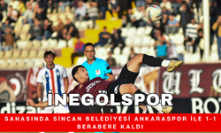 İnegölspor, Sahasında Sincan Belediyesi Ankaraspor ile 1-1 Berabere Kaldı