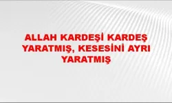 "Allah Kardeşi Kardeş Yaratmış, Kesesini Ayrı Yapmış" Ne Demek, Ne Anlama Geliyor?