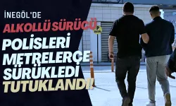 İnegöl'de Alkollü Sürücü Polisleri Metrelerce Sürükledi: Tutuklandı!