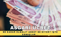 Asgari Ücret Ne Kadar Olmalı? Anket Ne Diyor? İşte Sonuçlar...