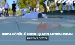 Bursa Gönüllü Kuruluşlar Platformundan Filistin’e destek