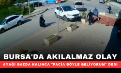 Bursa'da akılalmaz olay...Ayağı gazda kalınca "facia böyle geliyorum" dedi