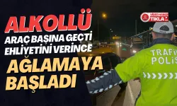 Bursa'da alkollü araç başına geçti, ehliyetini verince ağlamaya başladı