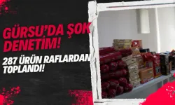 Gürsu’da Şok Denetim! 287 Ürün Raflardan Toplandı!