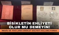 Bisikletin ehliyeti olur mu demeyin! İnegöl'de 1940'larda bisiklet ehliyeti kullanılıyordu!