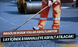 İnegöl'de Bozuk Yollar Asfaltlanıyor: 1 Ay İçinde 8 Mahalleye Asfalt Atılacak!