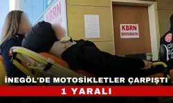 İnegöl'de Motosikletler Çarpıştı: 1 Yaralı