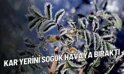 Kar yerini soğuk havaya bıraktı