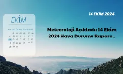 Meteoroloji Açıkladı: 14 Ekim 2024 Hava Durumu Raporu..