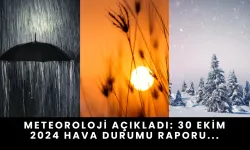 Meteoroloji Açıkladı: 30 Ekim 2024 Hava Durumu Raporu...