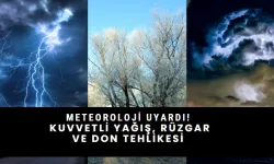 Meteoroloji Uyardı: Kuvvetli Yağış, Rüzgar ve Zirai Don Tehlikesi