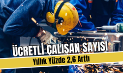 Ücretli çalışan sayısı yıllık yüzde 2,6 arttı