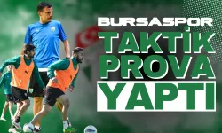 Bursaspor taktik prova yaptı