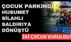 Çocuk Parkında, Husumet Silahlı Saldırıya Dönüştü, İki Çocuk Vuruldu!