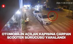 İnegöl'de otomobilin açılan kapısına çarpan scooter sürücüsü yaralandı