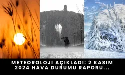 Meteoroloji Açıkladı: 2 Kasım 2024 Hava Durumu Raporu...