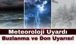 Meteoroloji Uyardı: Buzlanma ve Don Uyarısı!