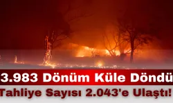 3.983 Dönüm Küle Döndü: Tahliye Sayısı 2.043'e Ulaştı!