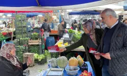 CHP İnegöl İlçe Başkanlığı Asgari Ücret Talebi İçin Halkın Arasında