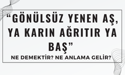 “Gönülsüz Yenen Aş, Ya Karın Ağrıtır Ya Baş” Atasözü Ne Demektir? Ne Anlama Gelir?