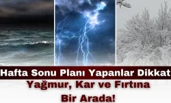 Hafta Sonu Planı Yapanlar Dikkat: Yağmur, Kar ve Fırtına Bir Arada!