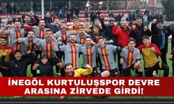 İnegöl Kurtuluşspor Devre Arasına Zirvede Girdi!