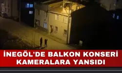 İnegöl'de Balkon Konseri Kameralara Yansıdı