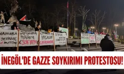 İnegöl'de Gazze Soykırımı Protestosu!