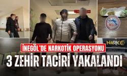 İnegöl’de Narkotik Operasyonu: 3 Zehir Taciri Yakalandı