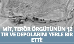 MİT, Terör Örgütünün 12 Tır, 2 Tank ve Depoları Depolarını Yerle Bir Etti!