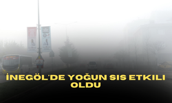 İnegöl'de Yoğun Sis Etkili Oldu