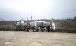 Beton Mikseri Tarlaya Devrildi: İnegöl'de Korkutan Kaza!