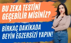 Bu Zeka Testini Geçebilir Misiniz? Birkaç Dakikada Beyin Egzersizi Yapın!