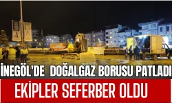 İnegöl’de Doğalgaz Borusu Patladı: Ekipler Seferber Oldu