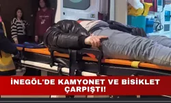 İnegöl'de Kamyonet ve Bisiklet Çarpıştı!